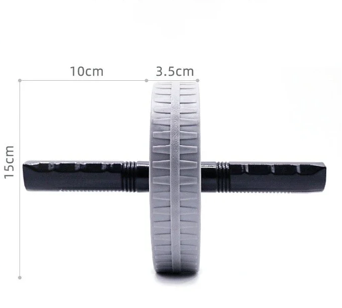 Kółko do ćwiczeń brzucha z wymiarami – średnica 15 cm, szerokość 3,5 cm